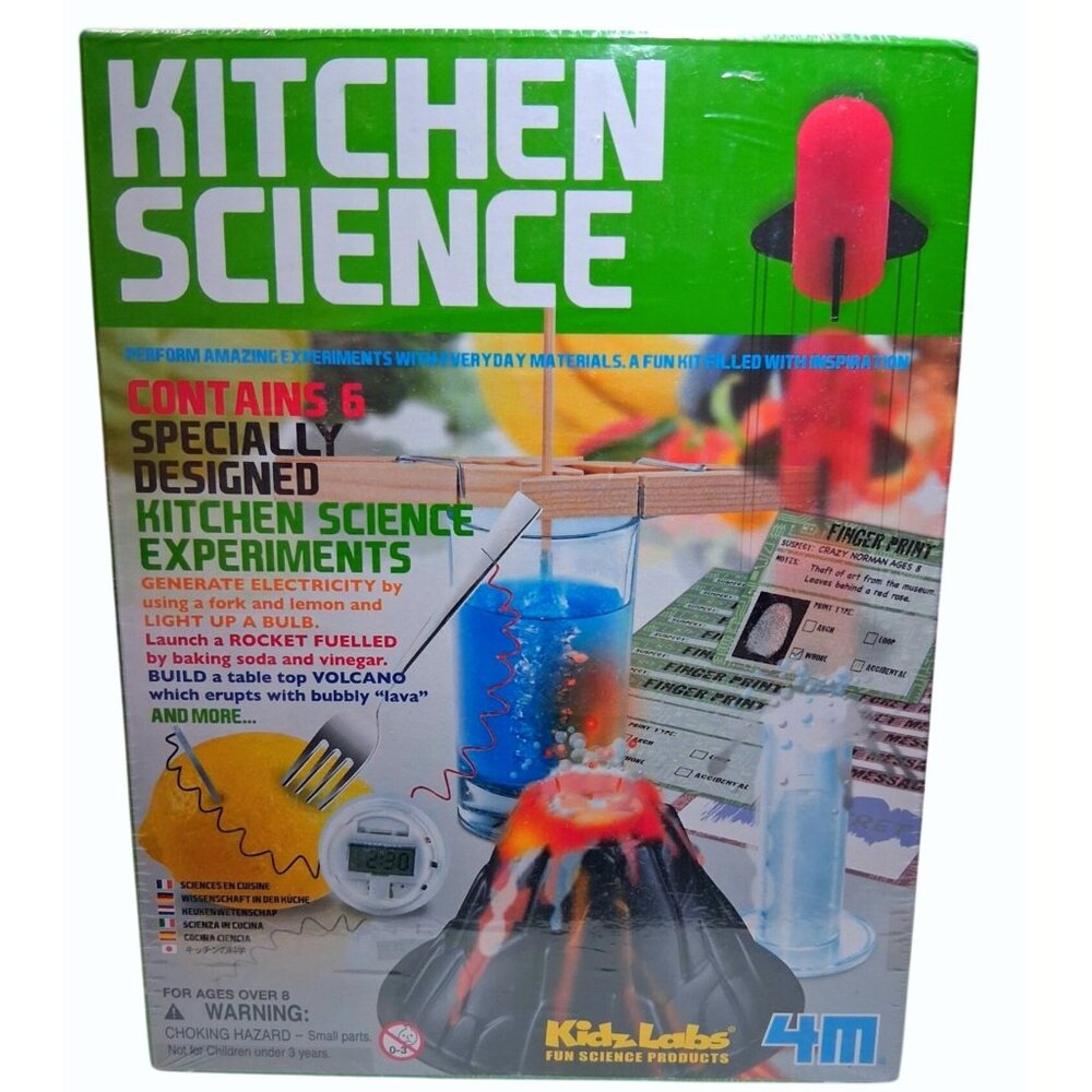 4M KidzLabs Kitchen Science Experiment Kit For Ages 8+ STEM